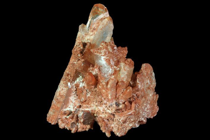 Natural, Red Quartz Crystal Cluster - Morocco #88919